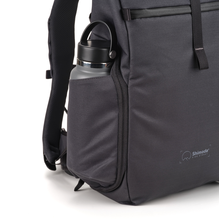 Shimoda Side Street 28 Backpack Starter Kit with Medium Modular Top Loader - Anthracite Black