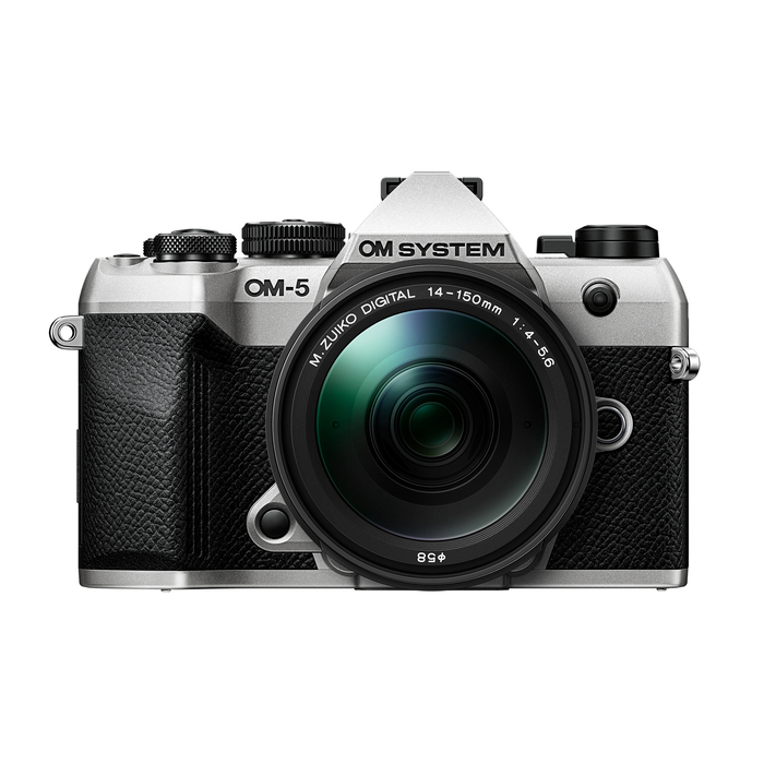 OM System OM-5 Mark II Mirrorless Camera with 14-150mm f/4.0-5.6 II OM Lens - Silver
