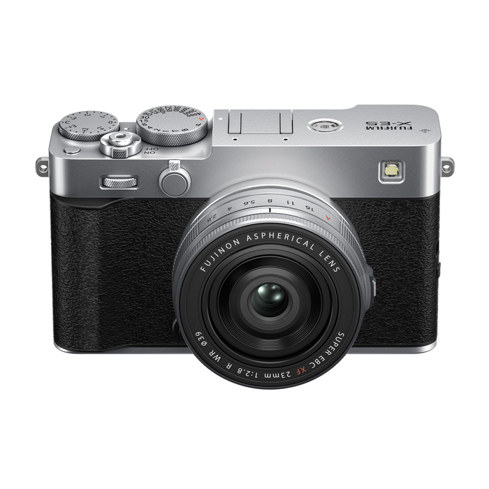 Fujifilm X-E5 Mirrorless Camera with XF 23mm f/2.8 R WR Lens - Silver