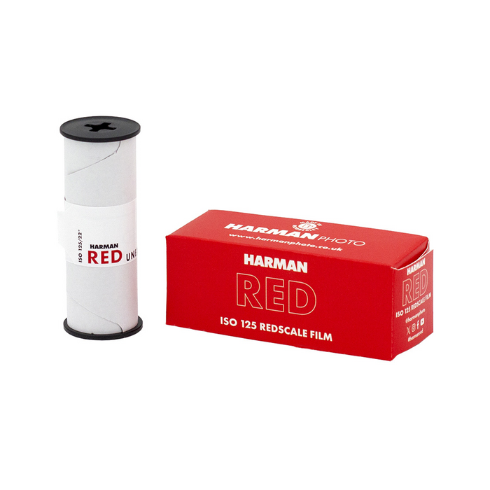 Harman Red 125 Redscale Color Negative - 120 Film, Single Roll
