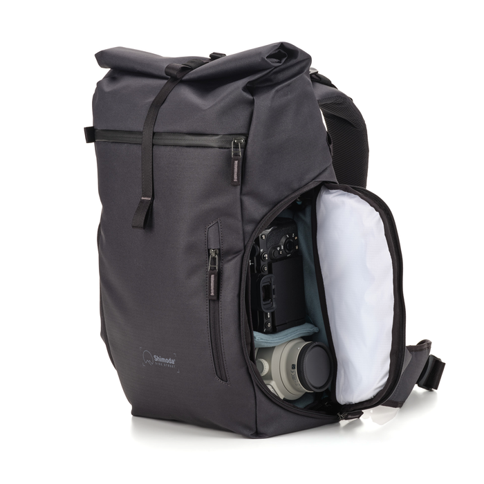 Shimoda Side Street 22 Backpack Starter Kit with Medium Modular Top Loader - Anthracite Black