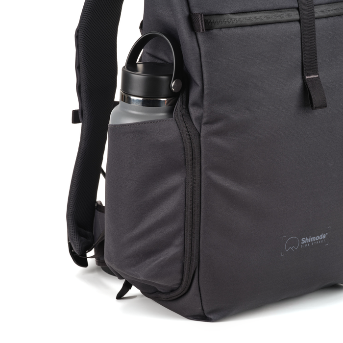 Shimoda Side Street 22 Backpack Starter Kit with Medium Modular Top Loader - Anthracite Black