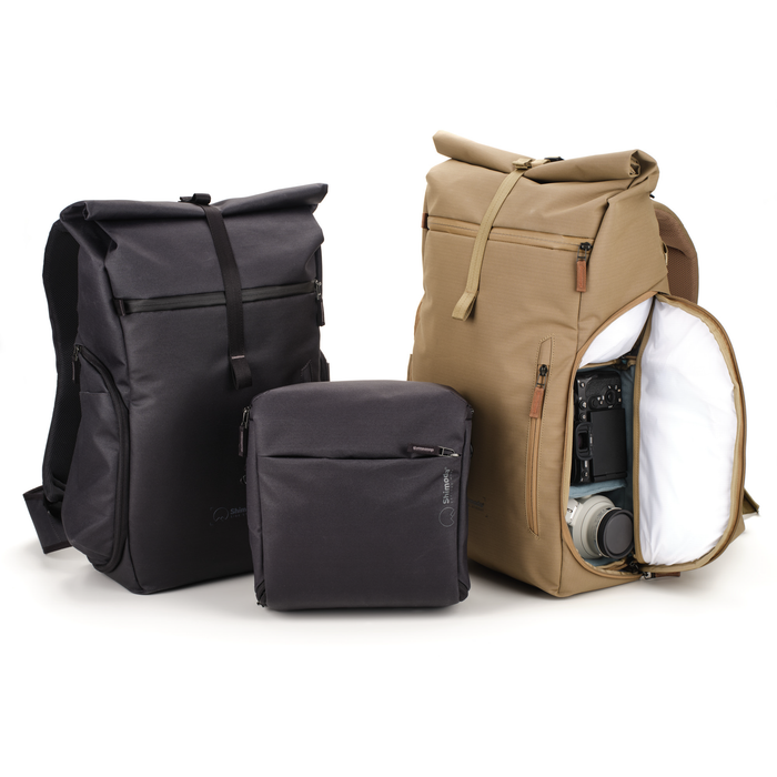 Shimoda Side Street 22 Backpack Starter Kit with Medium Modular Top Loader - Anthracite Black