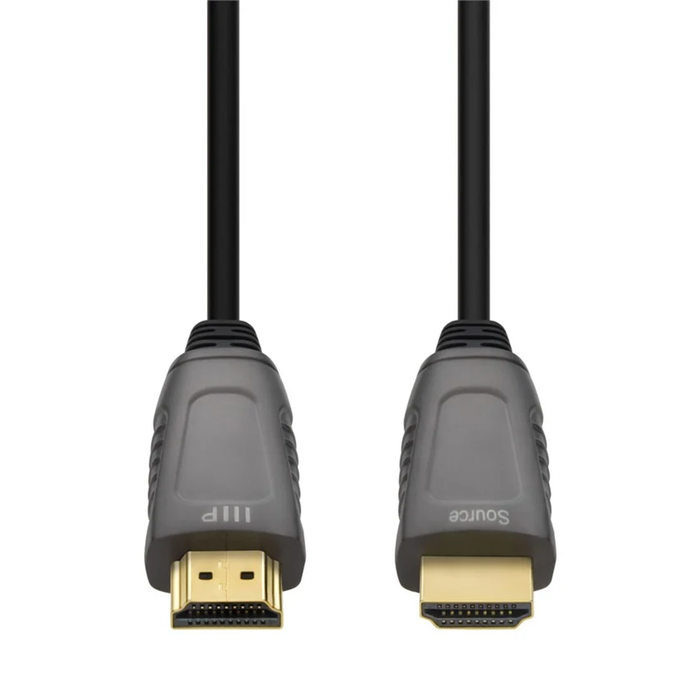 Monoprice 8K Ultra High Speed Fiber Optic Certified HDMI Cable, 65' - Black