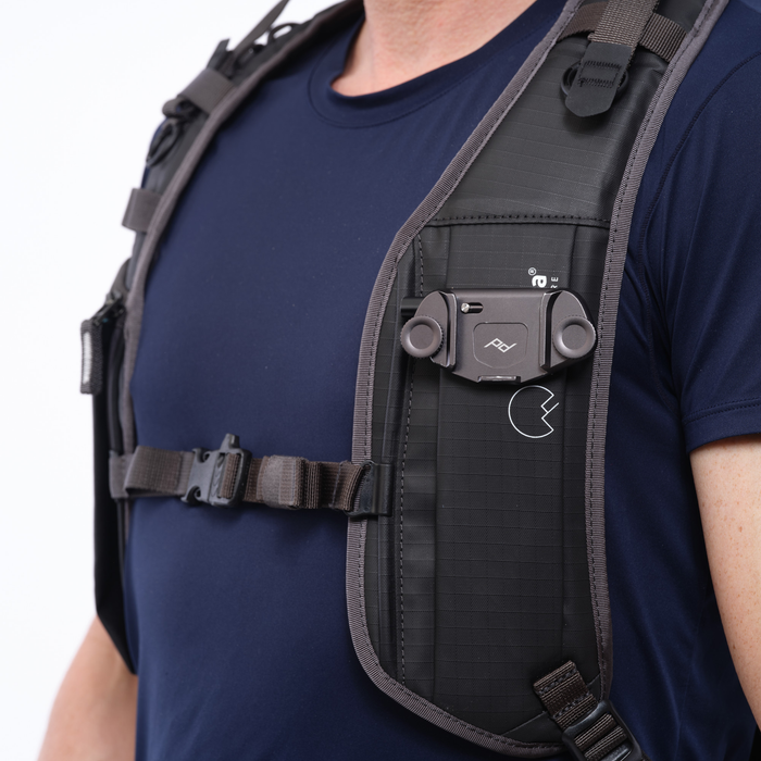 Shimoda Capture Strap for Action X Series Backpacks, Left Shoulder Strap - Black