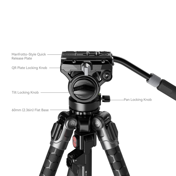 SmallRig x Potato Jet TRIBEX SE Hydraulic Aluminum Alloy Tripod Kit