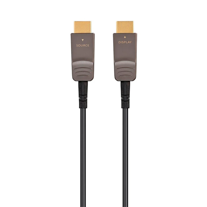 Monoprice 8K Ultra High Speed Fiber Optic HDMI Cable, 100' - Black