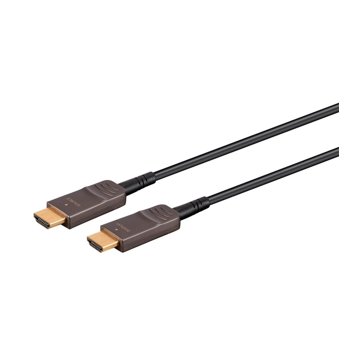 Monoprice 8K Ultra High Speed Fiber Optic HDMI Cable, 100' - Black
