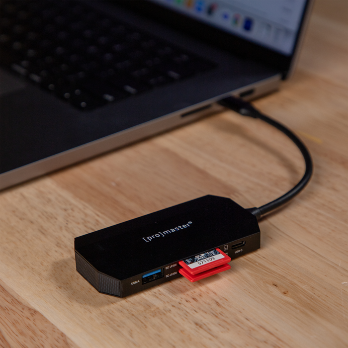 ProMaster USB-C Card Reader & Hub for 2 SD Cards
