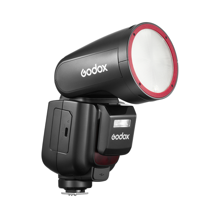 Godox V1Pro Round Head Camera Flash for Fujifilm Red Ring