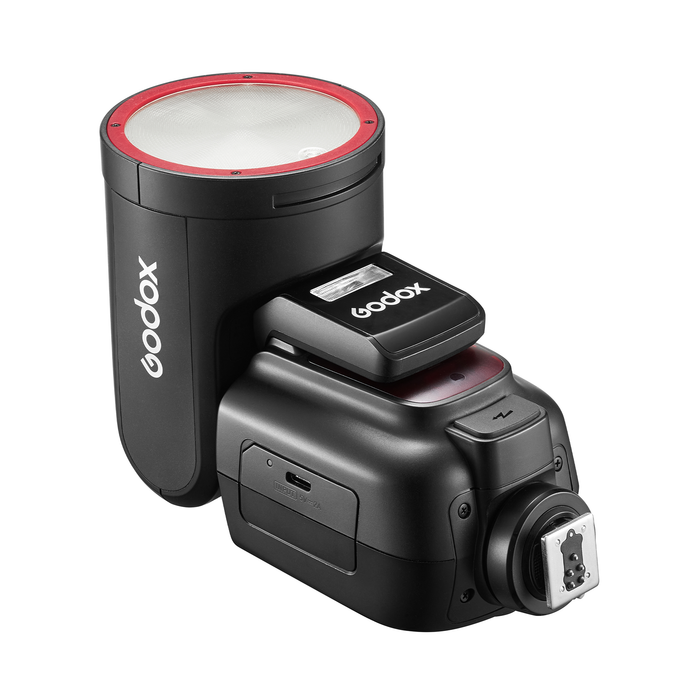 Godox V1Pro Round Head Camera Flash for Olympus Red Ring
