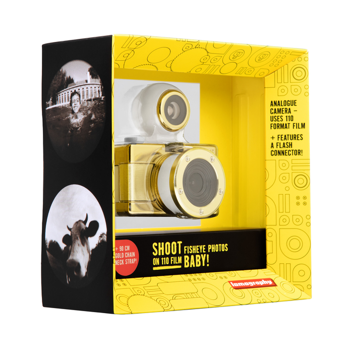 Lomography Fisheye Baby 110 Film Camera - Gold Edition