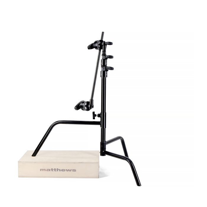 Matthews 20" C-Stand with Sliding Leg, Grip Head & Arm Black