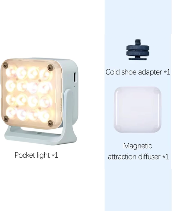 Nanlite Pico Portable RGB LED Pocket Light - Mint Blue