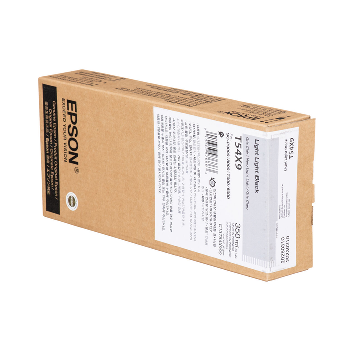 Epson T54X900 UltraChrome HD Light Light Black Ink Cartridge for Select SureColor P-Series Printers - 350mL