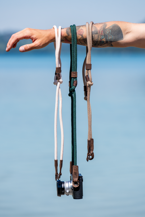 Cooph Nomad Adjustable Rope Camera Strap with Steel Ring, 35.4-59” (90cm-150cm) - Mountain Green