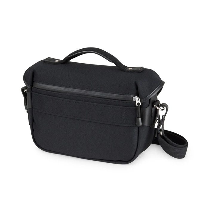 Billingham Hadley Small Pro 3.5L Shoulder Bag - Black FibreNyte / Black Leather (Olive Lining)