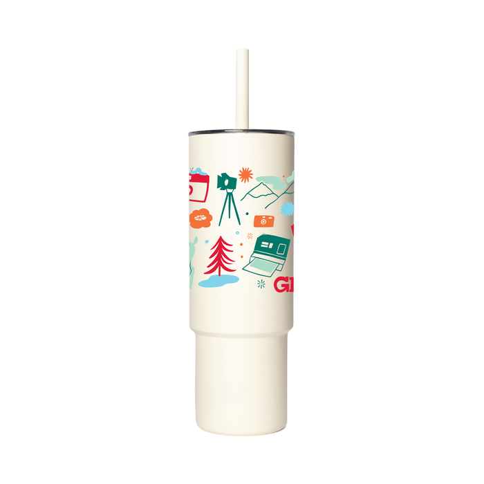 Miir 32oz All Day Straw Cup with Glazer's Animal Collage
