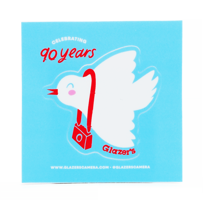 Glazer's Sticker - Bird Flying with Camera