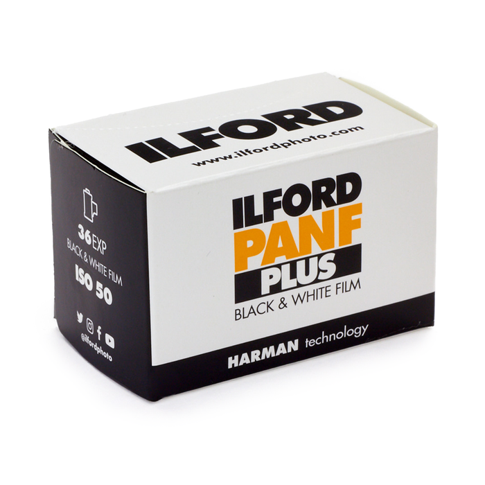 Ilford Pan F Plus 50 Black & White Negative - 35mm Film, 36 Exposures, Single Roll