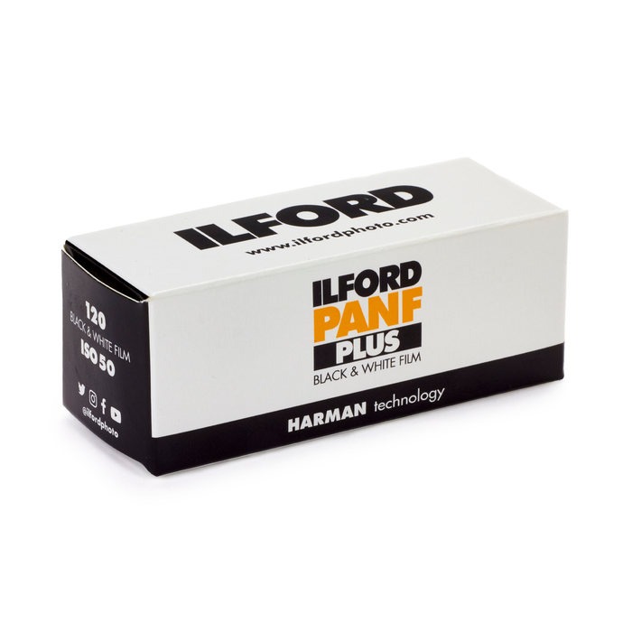 Ilford Pan F Plus 50 Black & White Negative - 120 Film, Single Roll