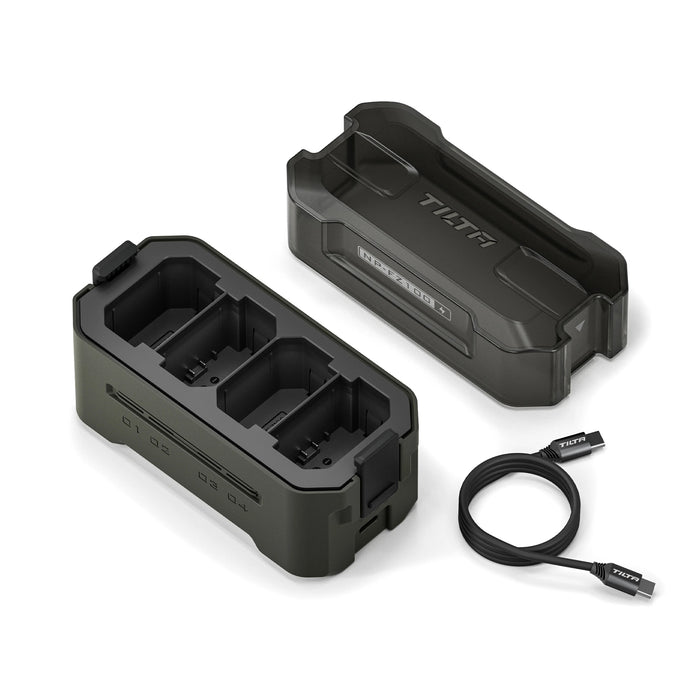 Tilta Portable 4-Bay Charging Station Kit with Sony NP-FZ100 Batteries (2x) - Green