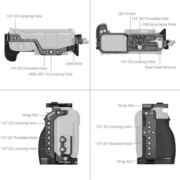 SmallRig Camera Cage Kit for Nikon ZR with Top & Side Handles (Advanced Edition) 5468