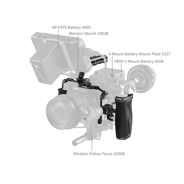 SmallRig Camera Cage Kit for Nikon ZR with Top & Side Handles (Advanced Edition) 5468
