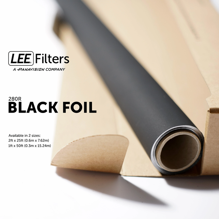 LEE Filters 280R-12 Black Foil Roll (12" x 50')