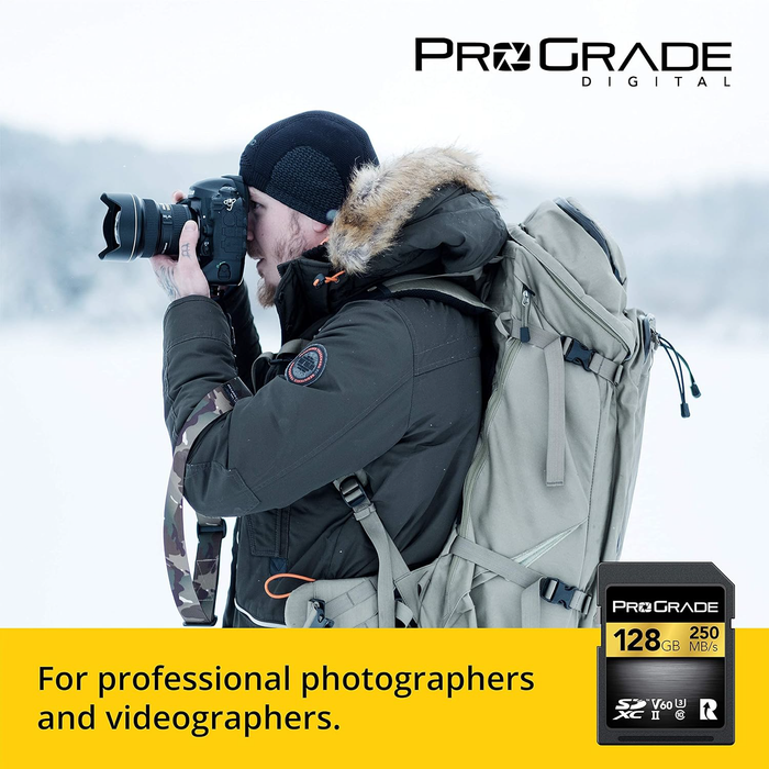 ProGrade Digital 256GB UHS-II SDXC V60 250R Gold Memory Card