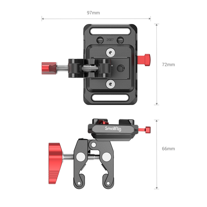 SmallRig Mini V-Mount Battery Plate with Crab-Shaped Clamp 2989