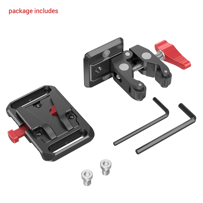 SmallRig Mini V-Mount Battery Plate with Crab-Shaped Clamp 2989