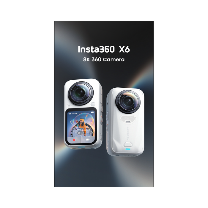 Insta360 X6 360° 8K Camera Essentials Bundle - Arctic White