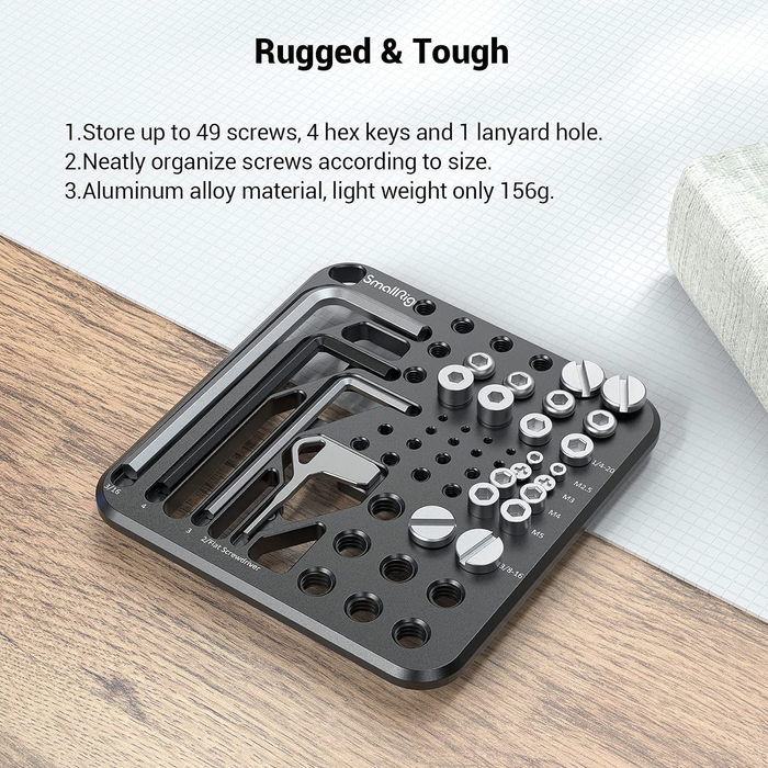 SmallRig Screw and Hex Key Storage Plate MD3184