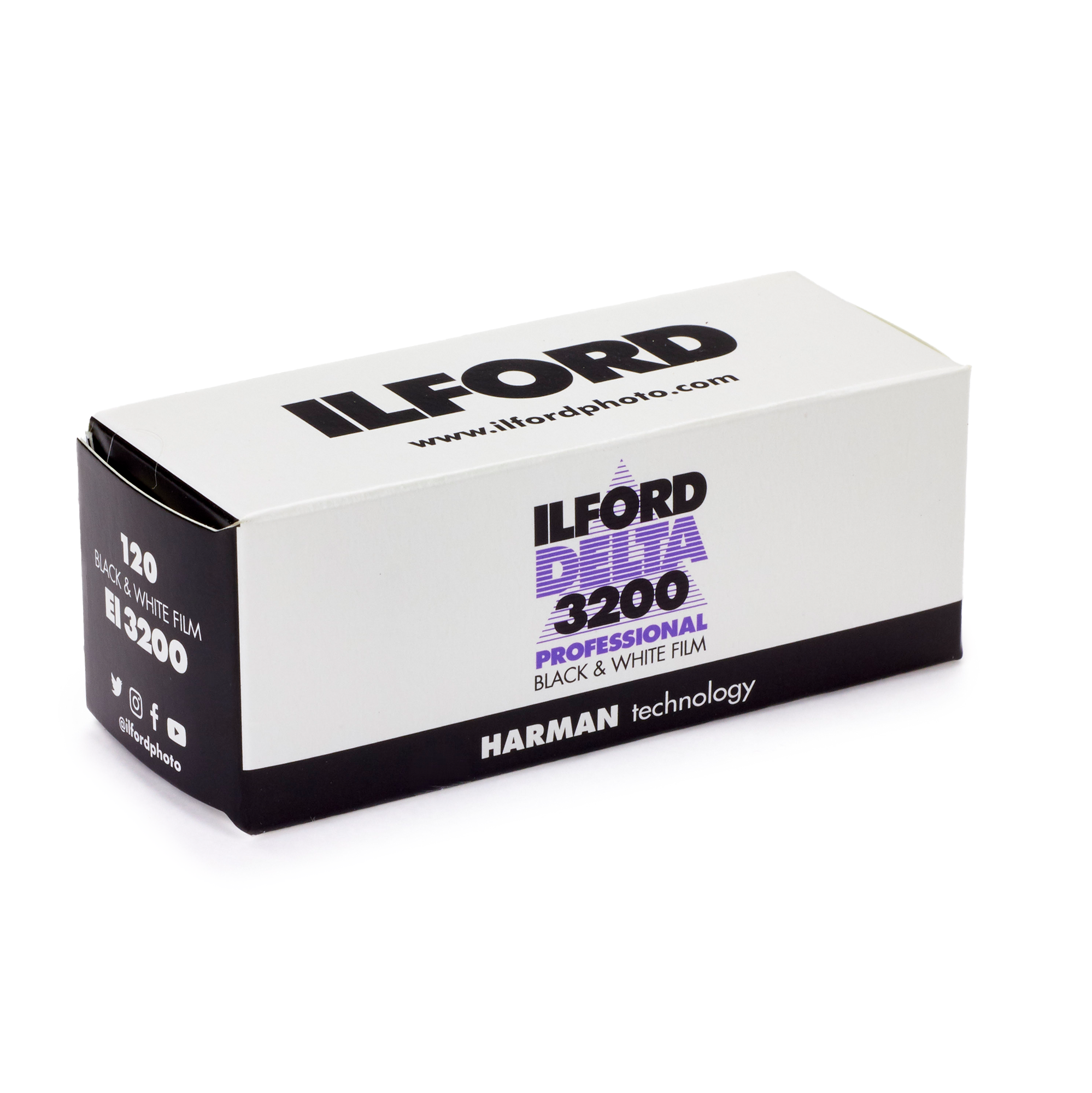 Ilford Delta 3200 Professional Black & White Negative - 120 Film, Single Roll