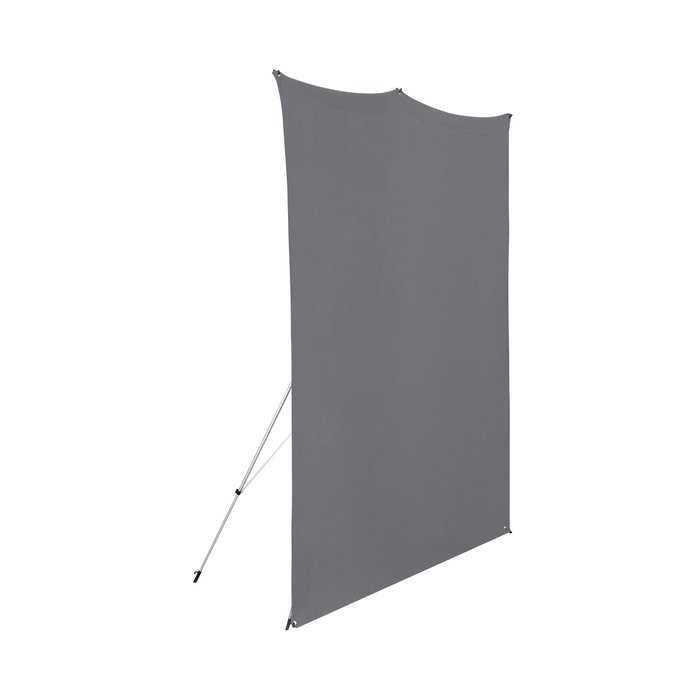 Westcott X-Drop Wrinkle-Resistant Backdrop Kit, 5' x 7' - Neutral Gray