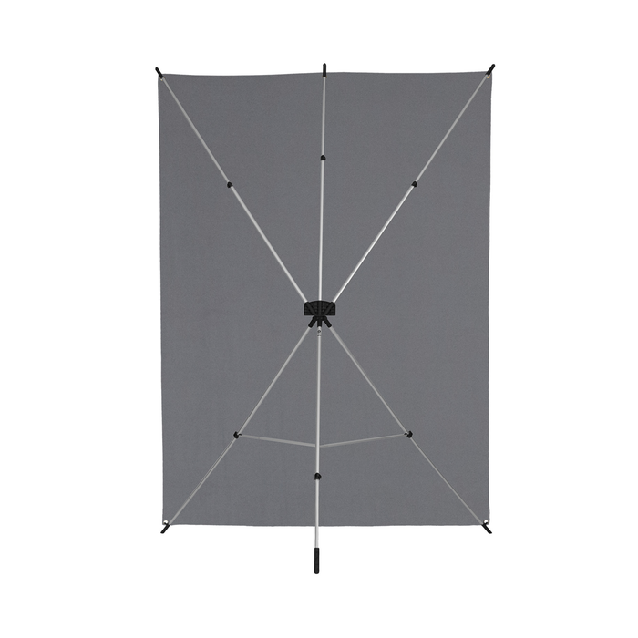 Westcott X-Drop Wrinkle-Resistant Backdrop Kit, 5' x 7' - Neutral Gray