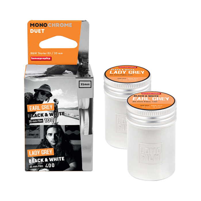 Lomography MonoChrome Duet Black & White Negative - 35mm Film, 36 Exposures, 2-Pack