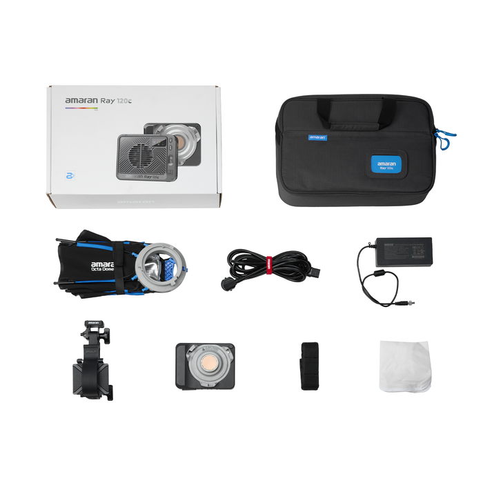 Amaran Ray 120c Compact RGB LED Light All-in-One Creator Kit