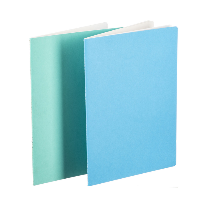 Hahnemühle Sketch & Note Booklet Bundle, A5, 20 Sheets (40 Pages) - Delphinium/Menthe (Blue Bundle)