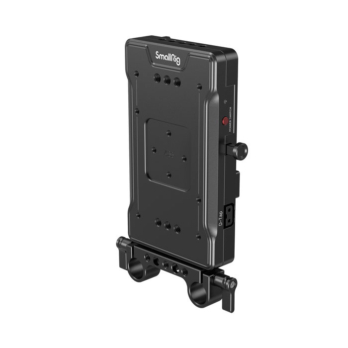 SmallRig Advanced V-Mount Battery Adapter Plate (Advanced Version) with Dual 15mm Rod Clamp 3203B