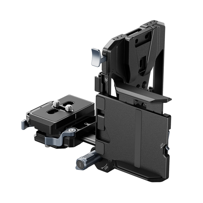 SmallRig V-Mount Battery Mount Plate Kit with Screen Protector, 65W PD Charging, LCD Bracket & Tool-Free Arca-Swiss QR Plate 5315