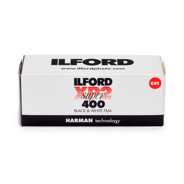 Ilford XP2 Super 400 Black & White Negative - 120 Film, Single Roll