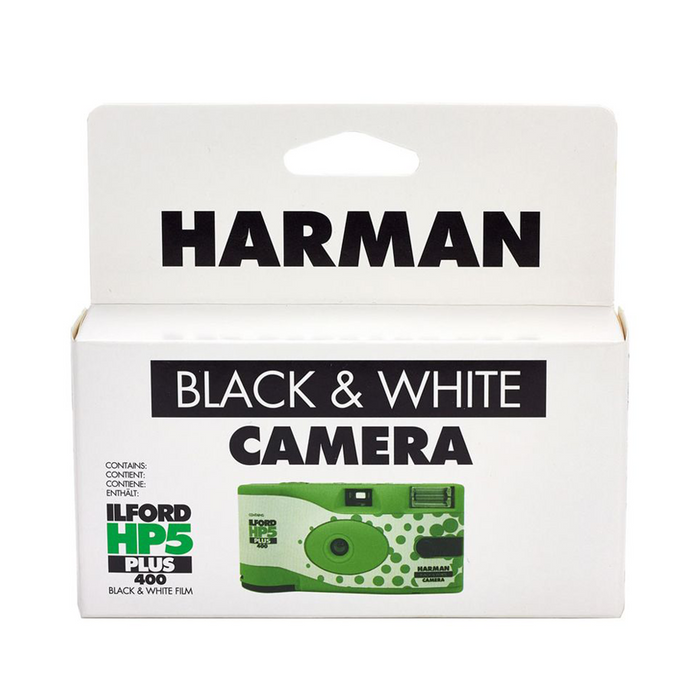 Ilford HP5 Plus 400 Black & White Negative Single Use Film Camera with Flash - 27 Exposures