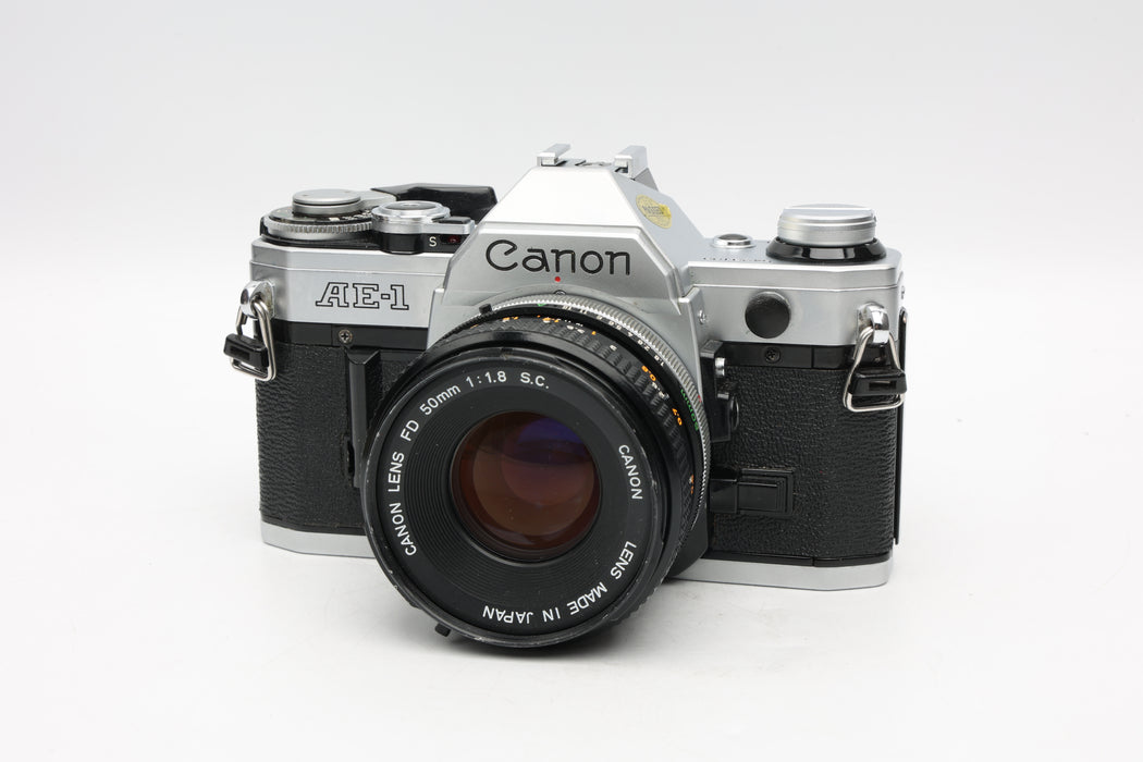 Used Canon AE-1 W/50mm F1.8 (G)