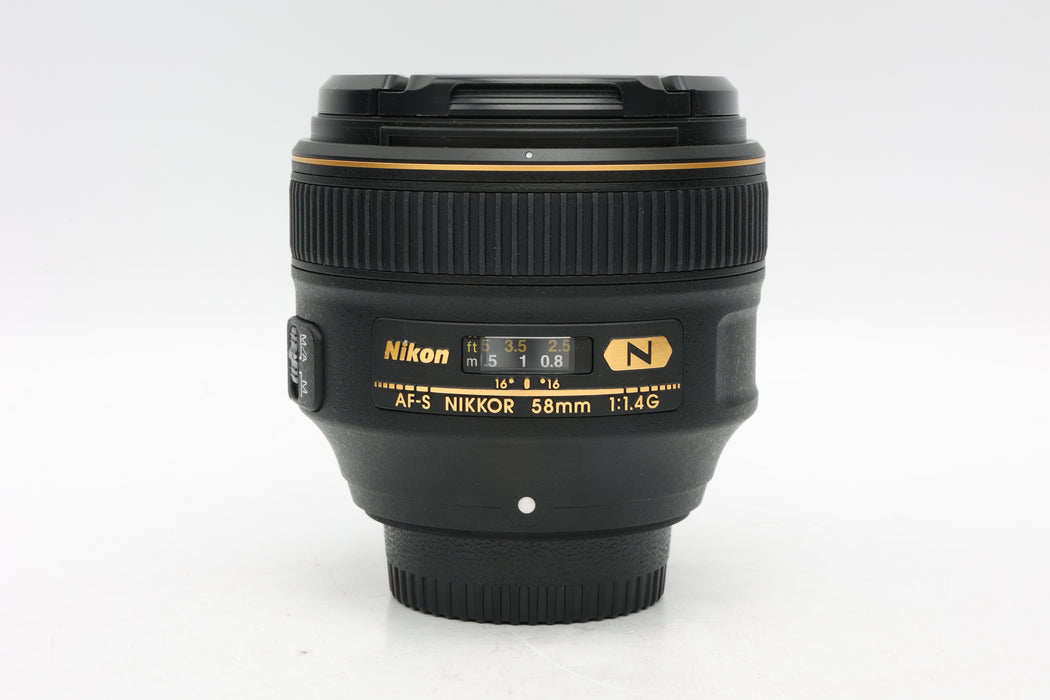 Used Nikon AF-S 58mm f1.4G (VG)