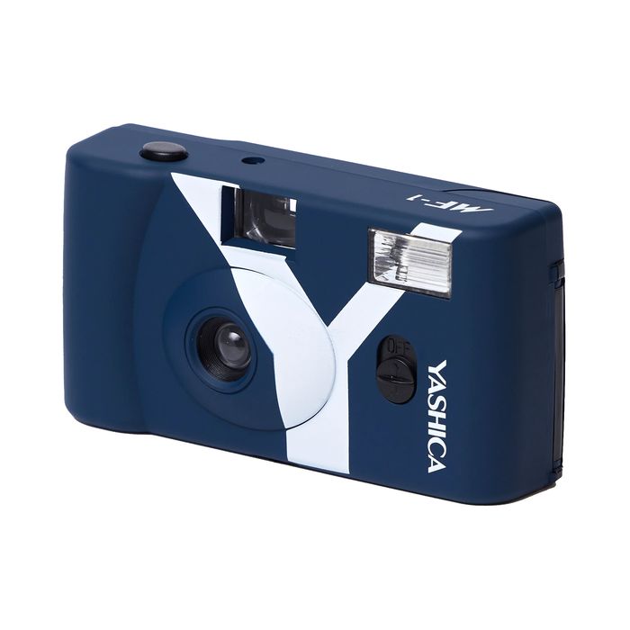 Yashica MF-1Y Snapshot Art 35mm Film Camera - Prussian Blue