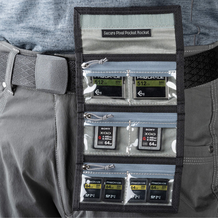 Think Tank Photo Secure Pixel Pocket Rocket Memory Card Wallet - Black Slate