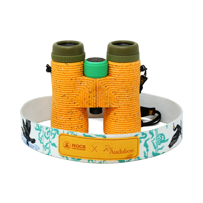 Nocs Provisions x Audubon Field Issue 10x42 Waterproof Binoculars Bundle with Strap - Audubon Great Cormorant (Limited-Edition)