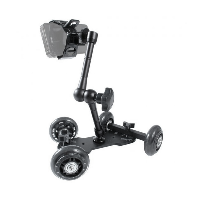 Dot Line Mini Dolly With 11" Articulated Arm & Clip